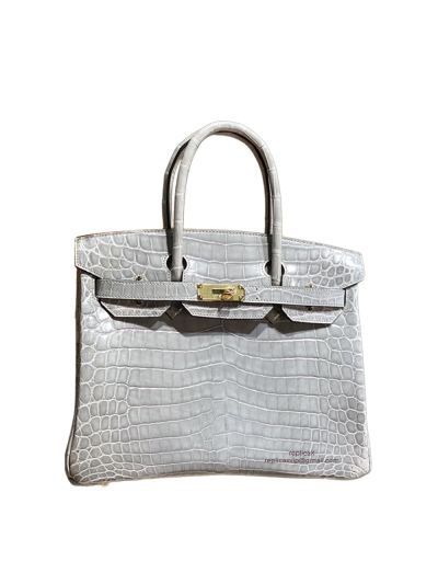 Hermes Birkin 30 Shinny Crocodile Leather Tote Bag 30CM 522254