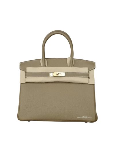 Hermes Birkin 30 Togo Leather Bag Gray 30CM 524411