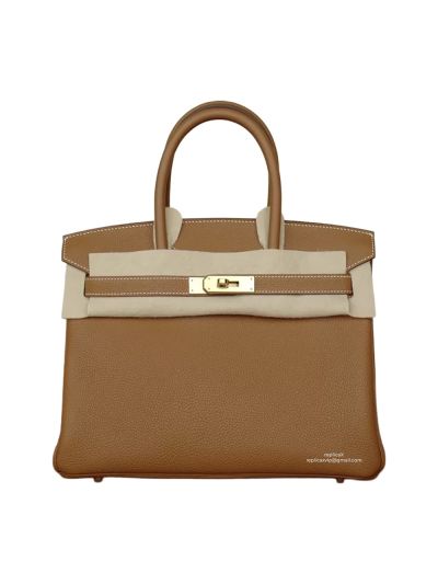 Hermes Birkin 30 Togo Leather Bag Tan 30CM 524409