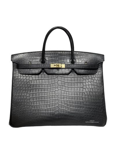 Hermes Birkin 40 Black Crocodile Leather Bag 40CM 524780