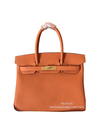 Hermes Birkin Hand Stitched Togo Leather Tote Bag 30CM 521510
