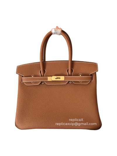Hermes Birkin Hand Stitched Togo Leather Tote Bag 30CM 521511