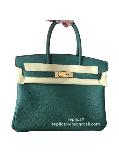 Hermes Birkin Hand Stitched Togo Leather Tote Bag 30CM 521513