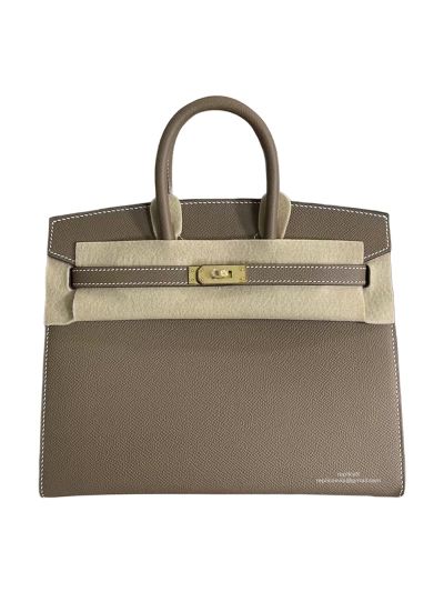 Hermes Birkin Sellier 25CM Epsom Leather Bag Gray 524226