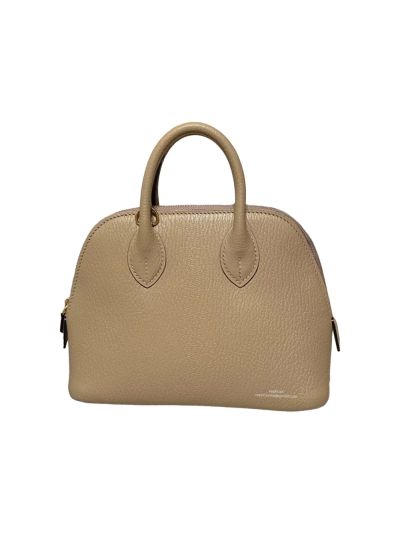 Hermes Bolide 18CM Mini Leather Bag Beige 524846