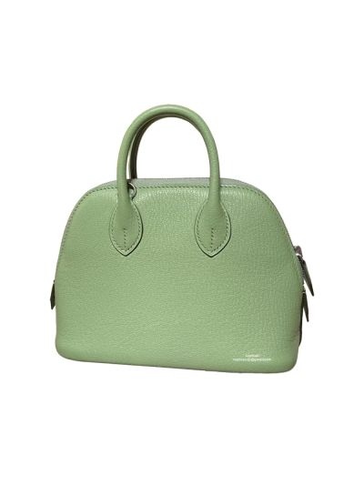 Hermes Bolide 18CM Mini Leather Bag Mint Green 524847