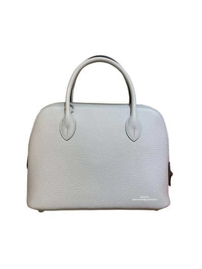 Hermes Bolide 25 Leather Shoulder Tote Crossbody Bag White 525026