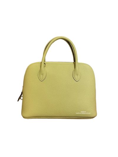 Hermes Bolide 25 Leather Shoulder Tote Crossbody Bag Yellow 525027