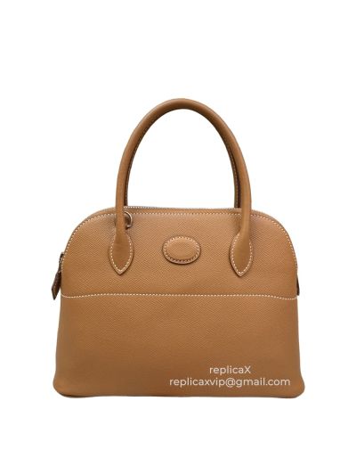 Hermes Bolide Hand Stitched Spsom Leather Tote Bag 27CM 521628