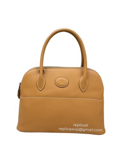 Hermes Bolide Hand Stitched Spsom Leather Tote Bag 27CM 521629