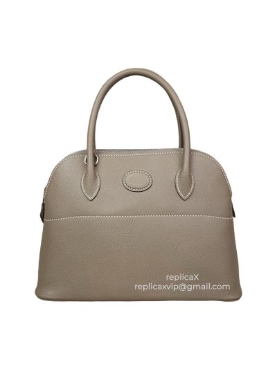 Hermes Bolide Hand Stitched Spsom Leather Tote Bag 27CM 521619