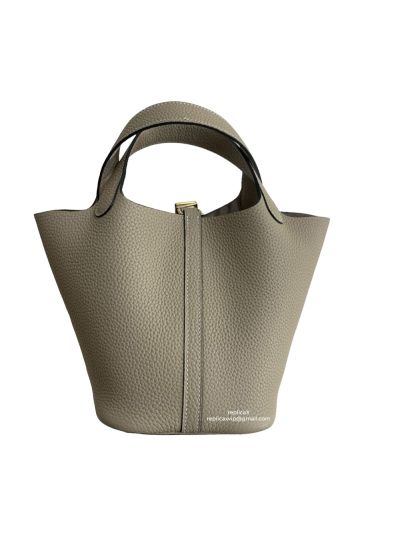 Hermes Clemence Picotin Lock 18 Bag Gold Hardware 18CM 522308