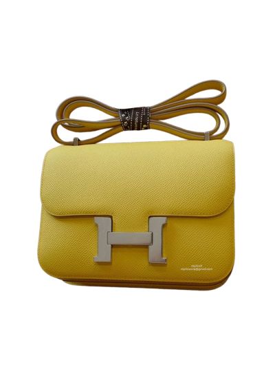Hermes Constance 19 Epsom Leather Bag Yellow 19CM 524433