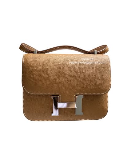 Hermes Constance 19 Hand Stitches Epsom Leather Bag 19CM 521963