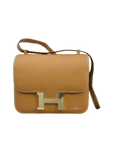 Hermes Constance 24 Brown Leather Messenger Bag 24x17x5CM 524470