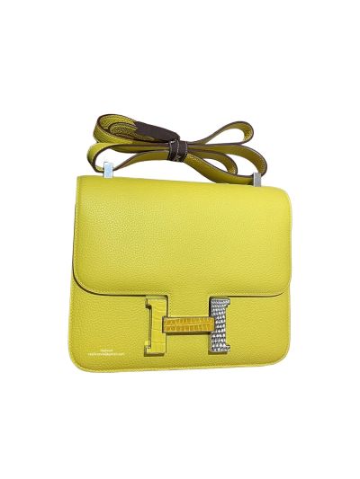 Hermes Constance 24 Yellow Leather Bag 24CM 524468
