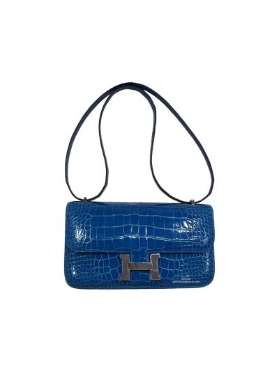 Hermes Constance 26 Blue Crocodile Bag 26CM 524386