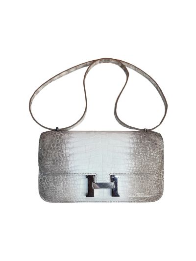  Hermes Constance 26 White Himalayan Crocodile Bag 26CM 524437