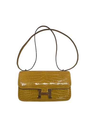 Hermes Constance 26 Yellow Crocodile Bag 26CM 524387