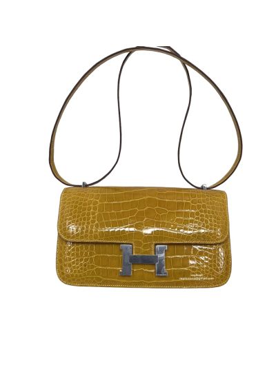 Hermes Constance 26 Yellow Crocodile Bag 26CM 524389