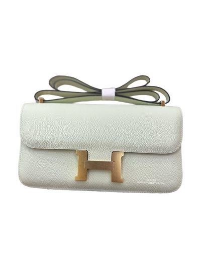 Hermes Constance Elan Light Green Leather Flap Shoulder Bag 525108