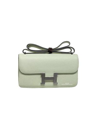 Hermes Constance Elan Miroir Light Green Epsom Leather Shoulder Bag 24x12x4CM 524548