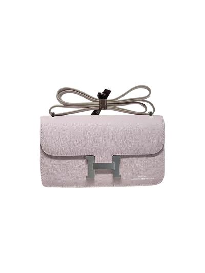 Hermes Constance Elan Miroir Light Pink Epsom Leather Shoulder Bag 24x12x4CM 524552