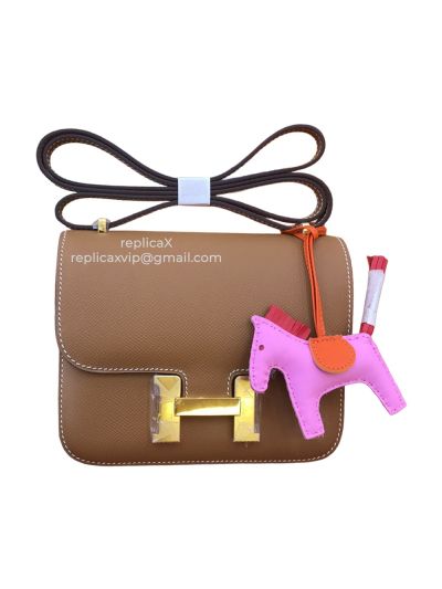 Hermes Constance Hand Stitched Spsom Leather Messenger Bag 18CM 521544