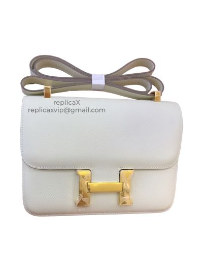 Hermes Constance Hand Stitched Spsom Leather Messenger Bag 18CM 521558