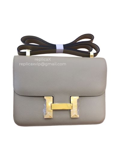 Hermes Constance Hand Stitched Spsom Leather Messenger Bag 18CM 521562