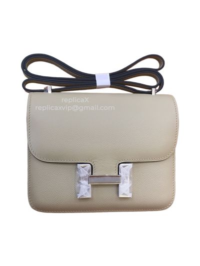 Hermes Constance Hand Stitched Spsom Leather Messenger Bag 18CM 521551