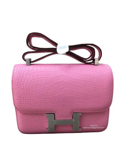 Hermes Constance Hermes Vip Constance 24 Shoulder Bag Blue Crocodile Alligator 522685