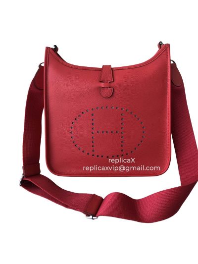Hermes Evelyne Epsom Leather Crossbody Shoulder Bag 28CM 521750
