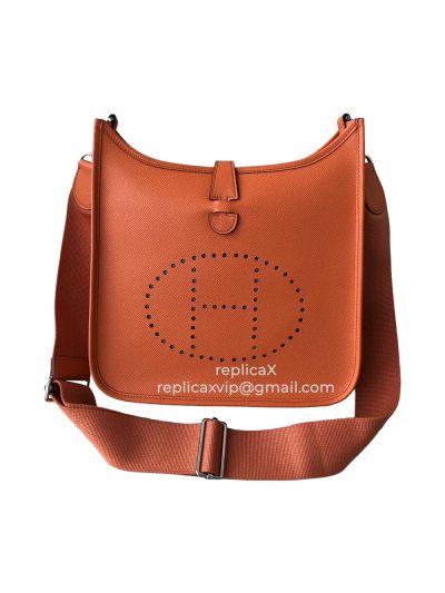 Hermes Evelyne Epsom Leather Crossbody Shoulder Bag 28CM 521751