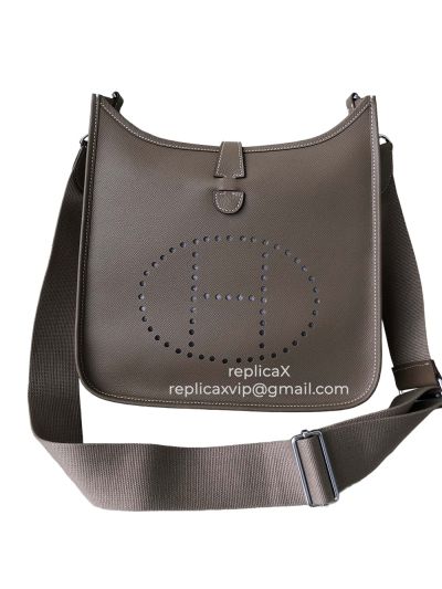 Hermes Evelyne Epsom Leather Crossbody Shoulder Bag 28CM 521752