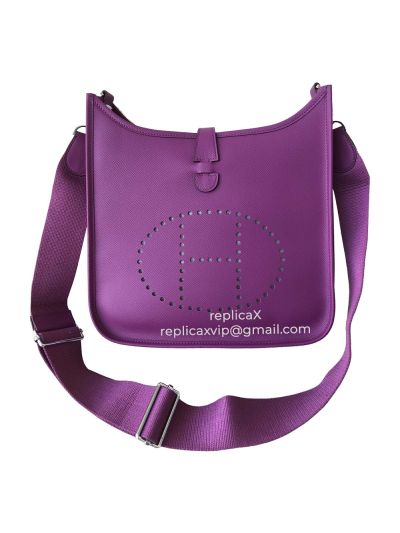Hermes Evelyne Epsom Leather Crossbody Shoulder Bag 28CM 521742