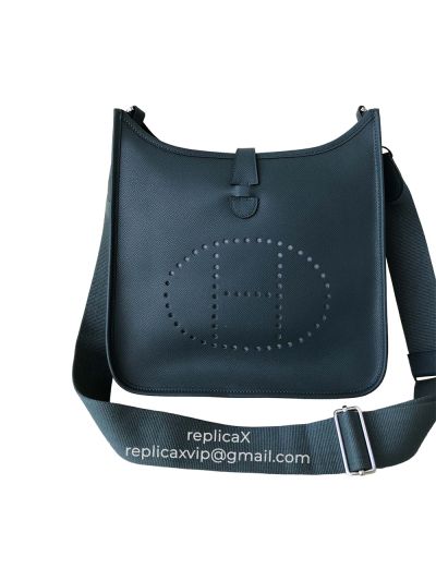 Hermes Evelyne Epsom Leather Crossbody Shoulder Bag 28CM 521746