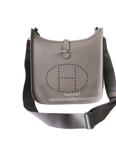 Hermes Evelyne Epsom Leather Crossbody Shoulder Bag 28CM 521748