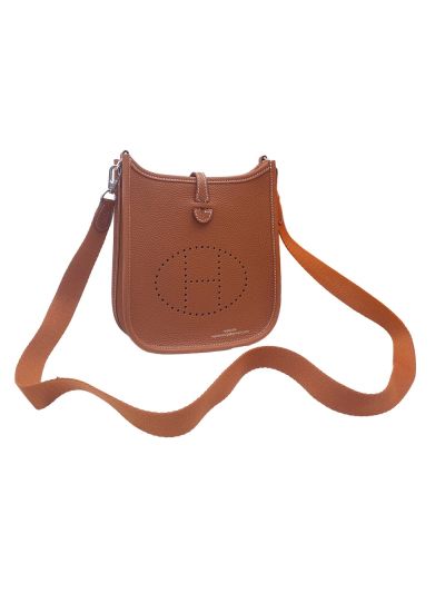 Hermes Evelyne Mini Brown Togo Bag 523997