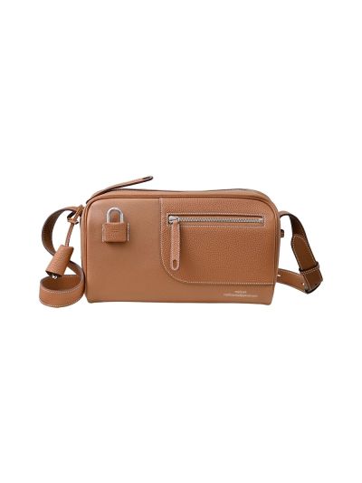 Hermes Evercolor Taurillon Clemence Petit Courrier Leather Nouveau On Body Bag Brown 29x14x17CM 524906