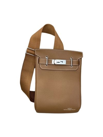 Hermes Hac A Dos PM Backpack Leather Bag Tan 28CM 524439