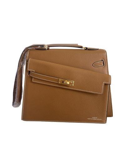 Hermes Hand Stitched Autumn Winter 2022 New Kelly Shoulder Bag Brown 523971
