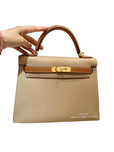 Hermes Hand Stitched Birkin 25 Epsom Leather Bag 25CM 522164