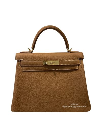 Hermes Hand Stitched Kelly 28 Togo Leather Bag 28CM 522166