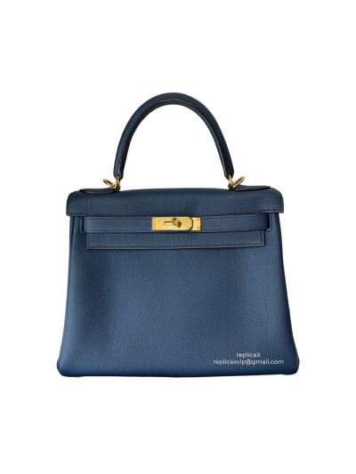 Hermes Hand Stitched Kelly 28 Togo Leather Bag 28CM 522172