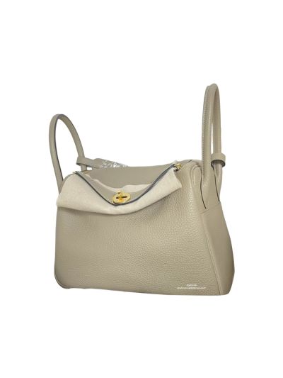 Hermes Hand Stitched Lindy 26 Shoulder Bag Beige Togo Leathe 524998