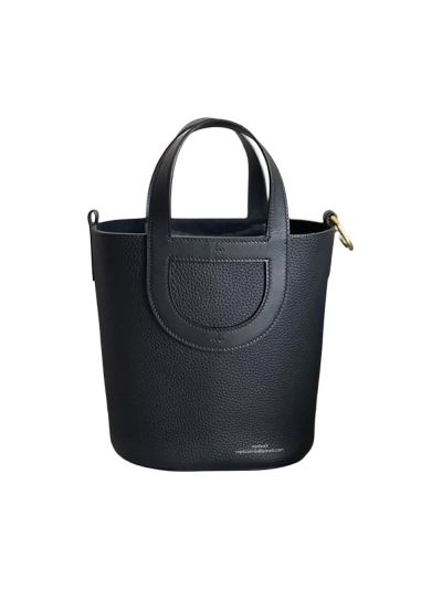 Hermes In The Loop 18 Bucket Bag Black 18x12x22CM 524946