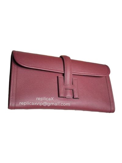 Hermes Jige 29 Hand Stitched Epsom Leather Clutch Bag 521599