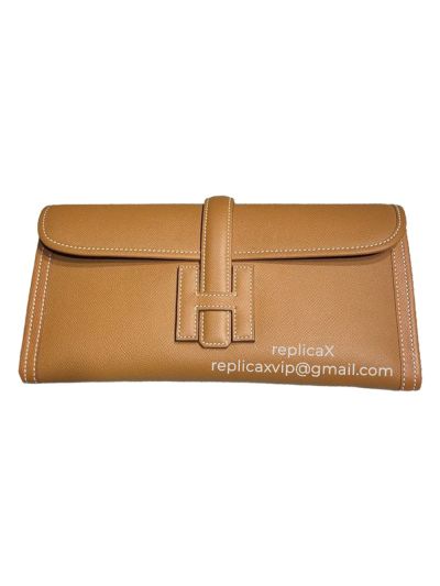 Hermes Jige 29 Hand Stitched Epsom Leather Clutch Bag 521603