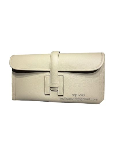 Hermes Jige 29 Hand Stitched Epsom Leather Clutch Bag 521604